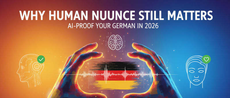 Why Human Nuance Still Matters: AI-Proof Your German in 2026