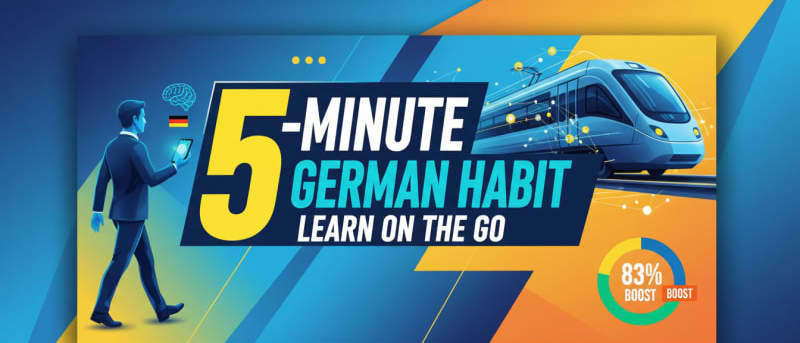 5-Minute German Habit: How Busy Professionals Learn While Commuting in 2026