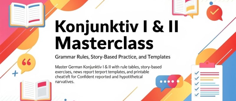 Konjunktiv 1 & 2 Made Easy: 2026 Masterclass & Exercises
