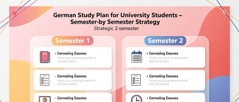 German Study Plan for University Students – Semester-by-Semester Strategy