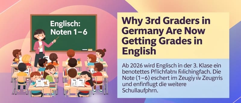 New Primary Subjects: Why 3rd Graders in Germany are Now Getting Grades in English