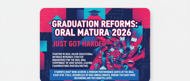 Graduation Reforms: Passing the Oral Matura in 2026 Just Got Harder