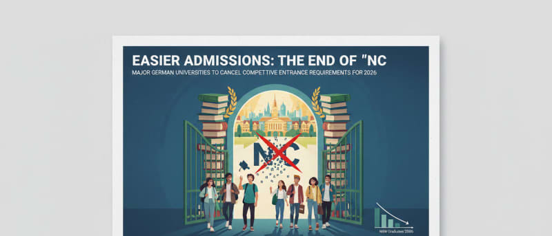 The End of "NC": Major German Universities to Cancel Competitive Entrance Requirements for 2026