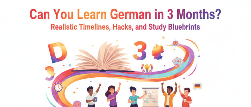 Can You Learn German in 3 Months? Realistic Timelines, Hacks, and Study Blueprints