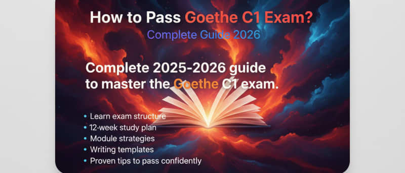 How to Pass Goethe C1 Exam? Complete Guide 2026