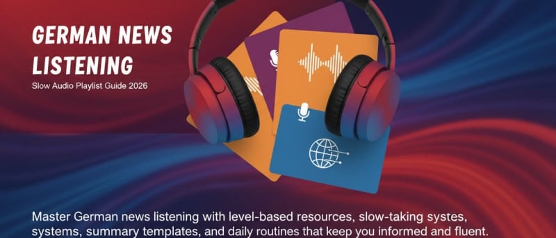 German News Listening: Slow Audio Playlist Guide 2026