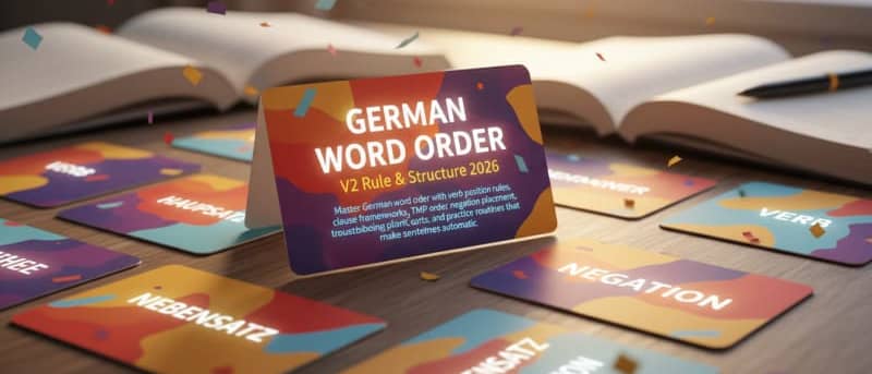 German Word Order: V2 Rule & Structure 2026
