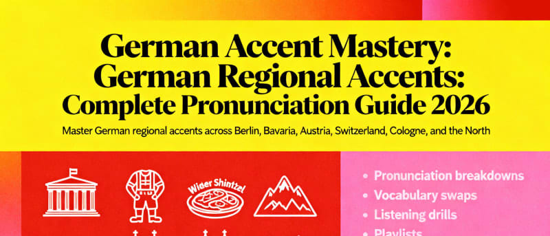 German Regional Accents: Complete Pronunciation Guide 2026