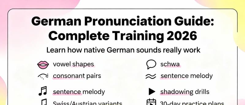 German Pronunciation Guide: Complete Training 2026