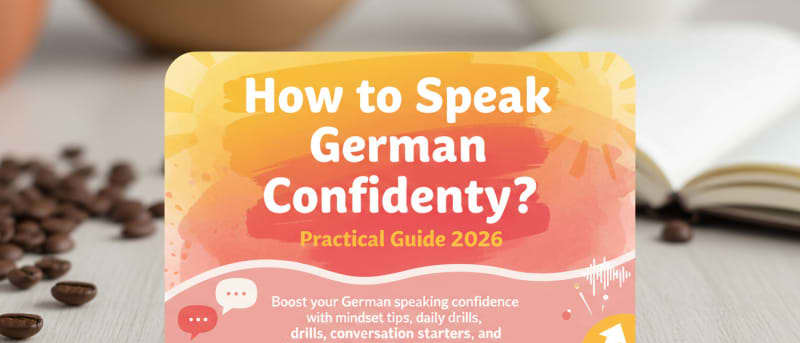 How to Speak German Confidently? Practical Guide 2026