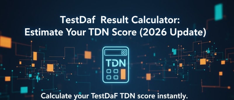 TestDaF Score Calculator 2026: Estimate Your TDN Results