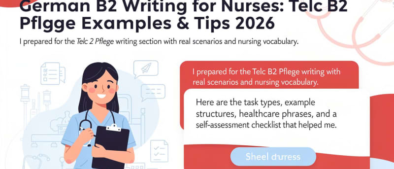 Telc B2 Pflege Writing Samples 2026: Nursing Exam Guide
