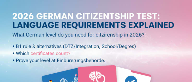 German Citizenship: What Language Level Do You Need? (2026)