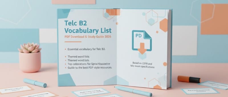 Telc B2 Vocabulary List: PDF Download & Study Guide 2026
