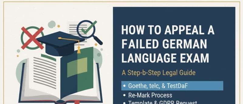 How to Appeal a Failed German Language Exam: A Step-by-Step Legal Guide