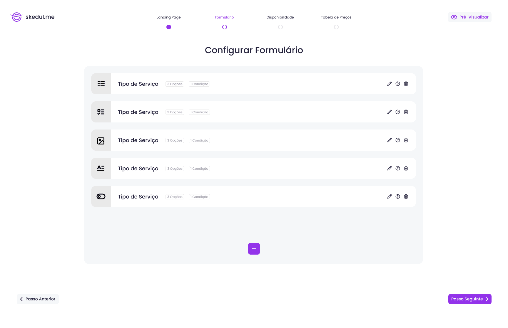 Skedul - Form configuration wizard #3