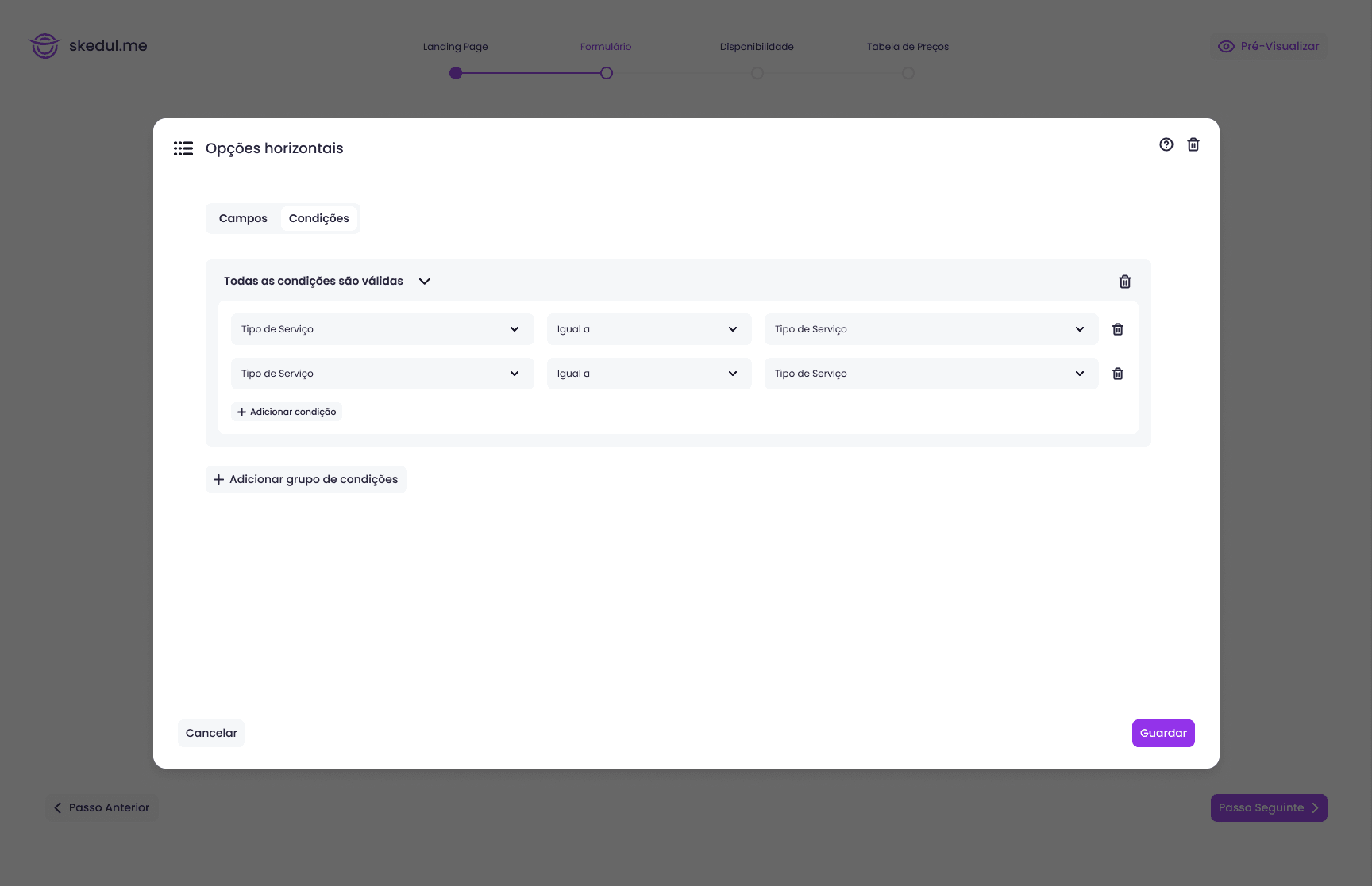 Skedul - Form configuration wizard #2