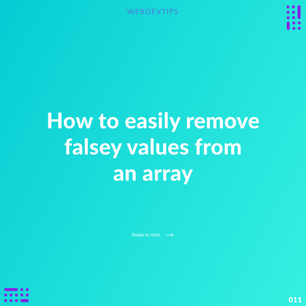 How to remove falsey values from an array