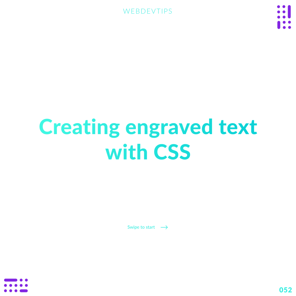 Creating engraved text with CSS