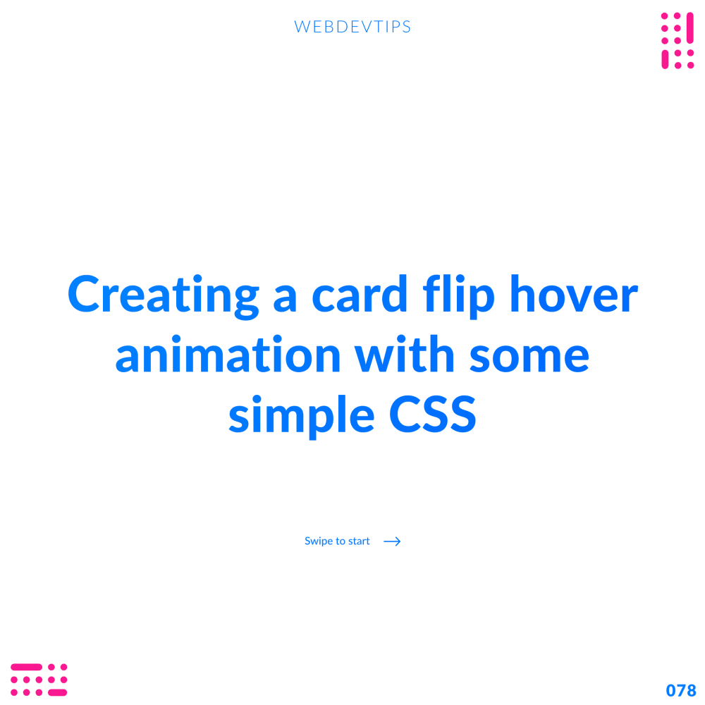 Creating a card flip hover animation with some CSS