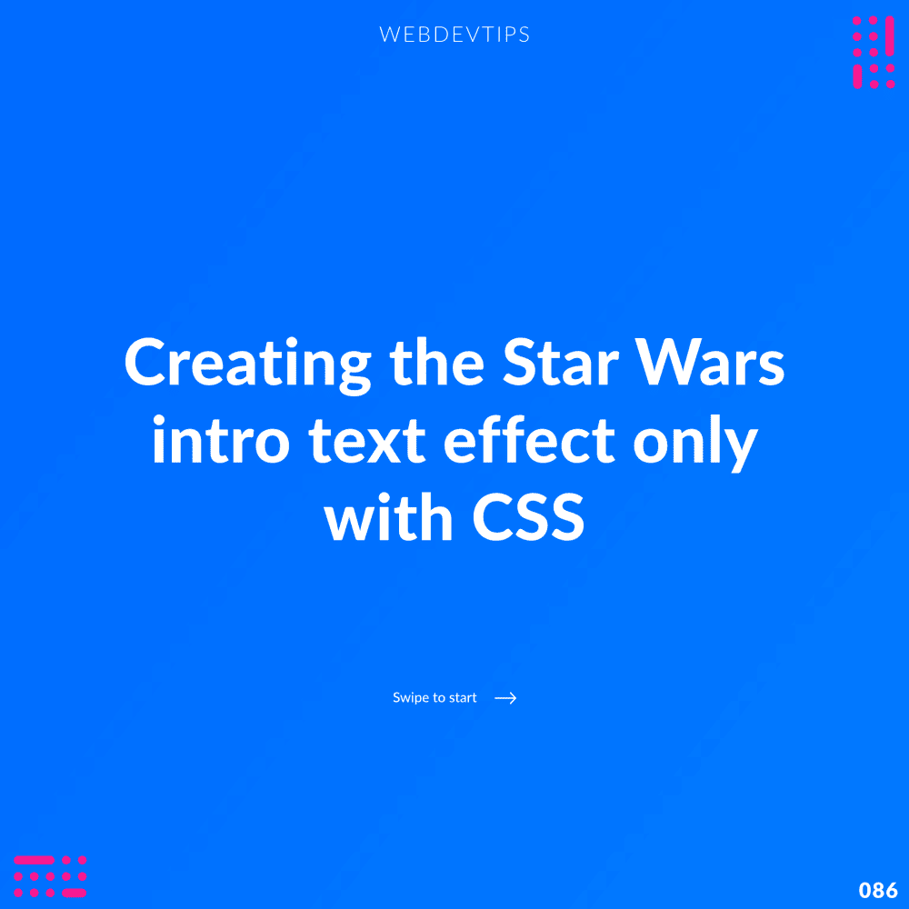 Creating the Star Wars intro text effect only with CSS