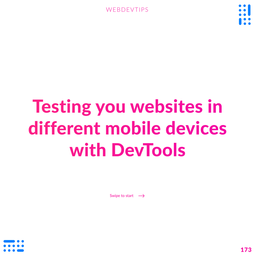 Testing your websites in different mobile devices with DevTools