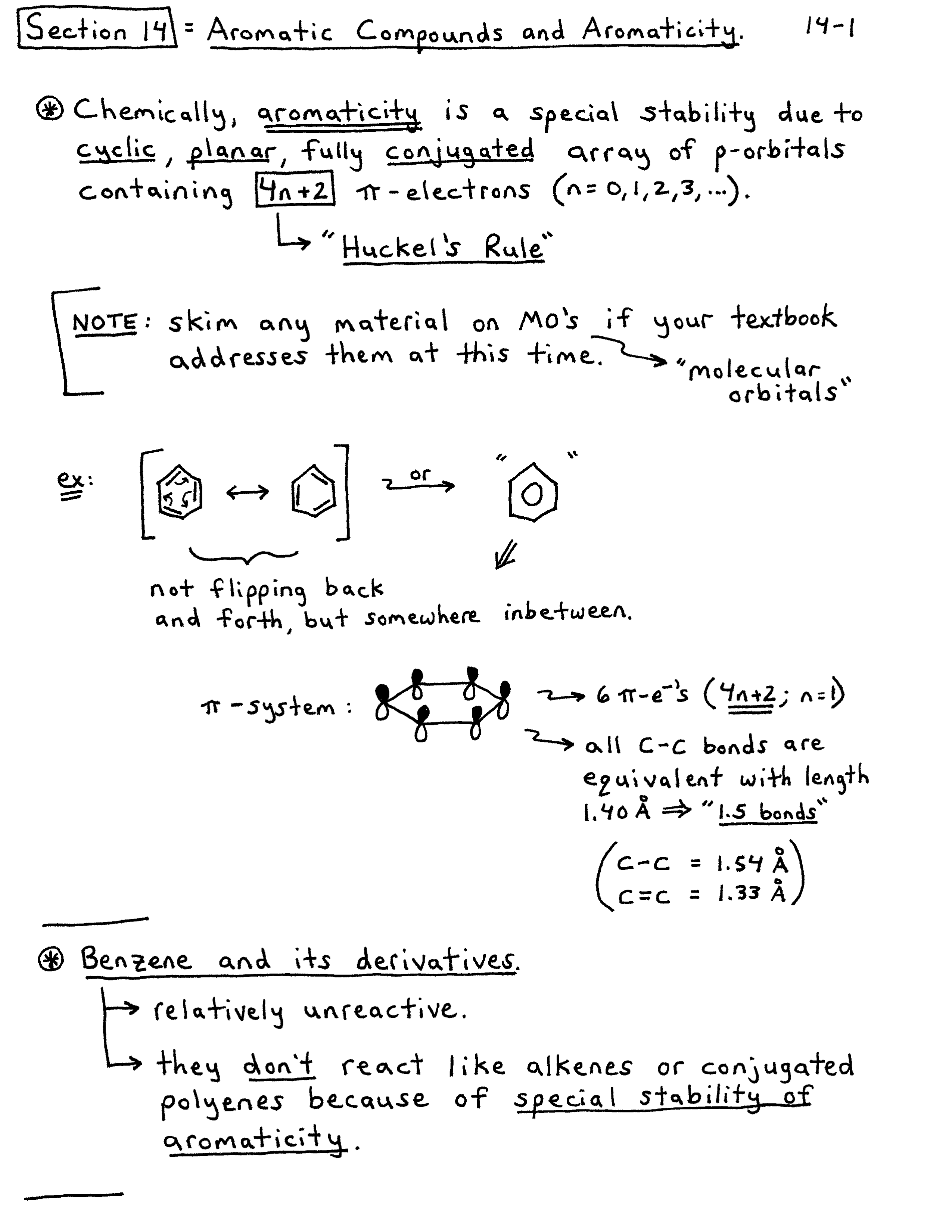 Organic Chemistry Notes Aromatic Compounds And Aromaticity