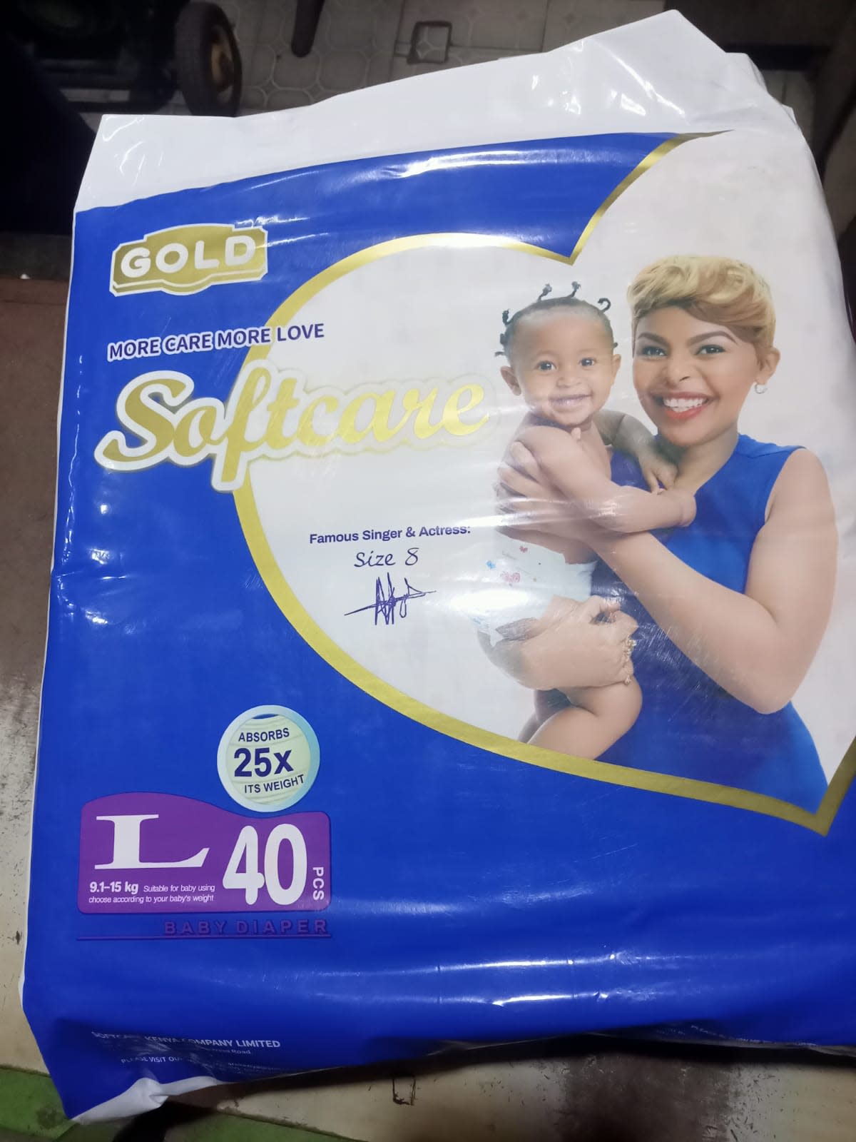 Softcare Baby Diapers 9.1–15kg – 40 Pieces