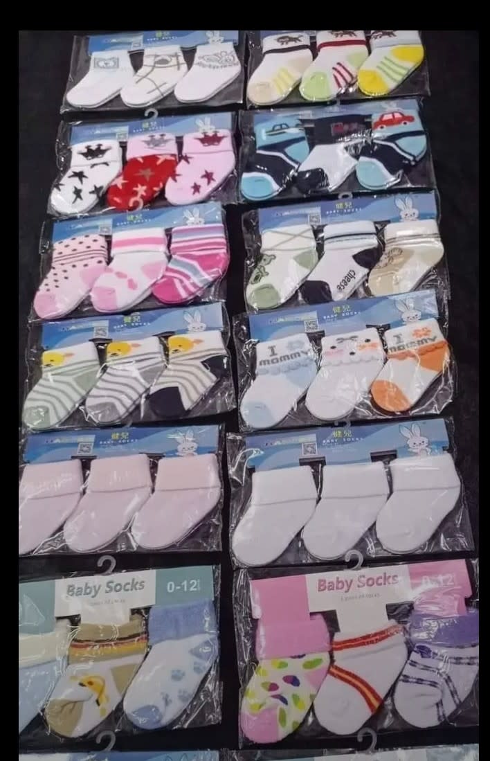 3-Pair Baby Cotton Socks Set | Soft Non-Slip Infant Socks for Newborns