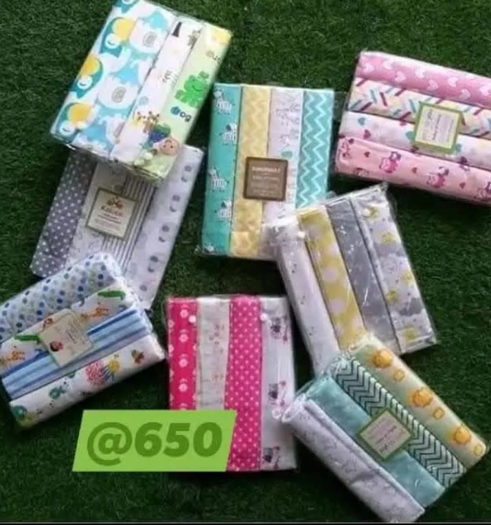 Baby Muslin Receiving Cloth Set | Soft Cotton Burp Cloths for Newborns