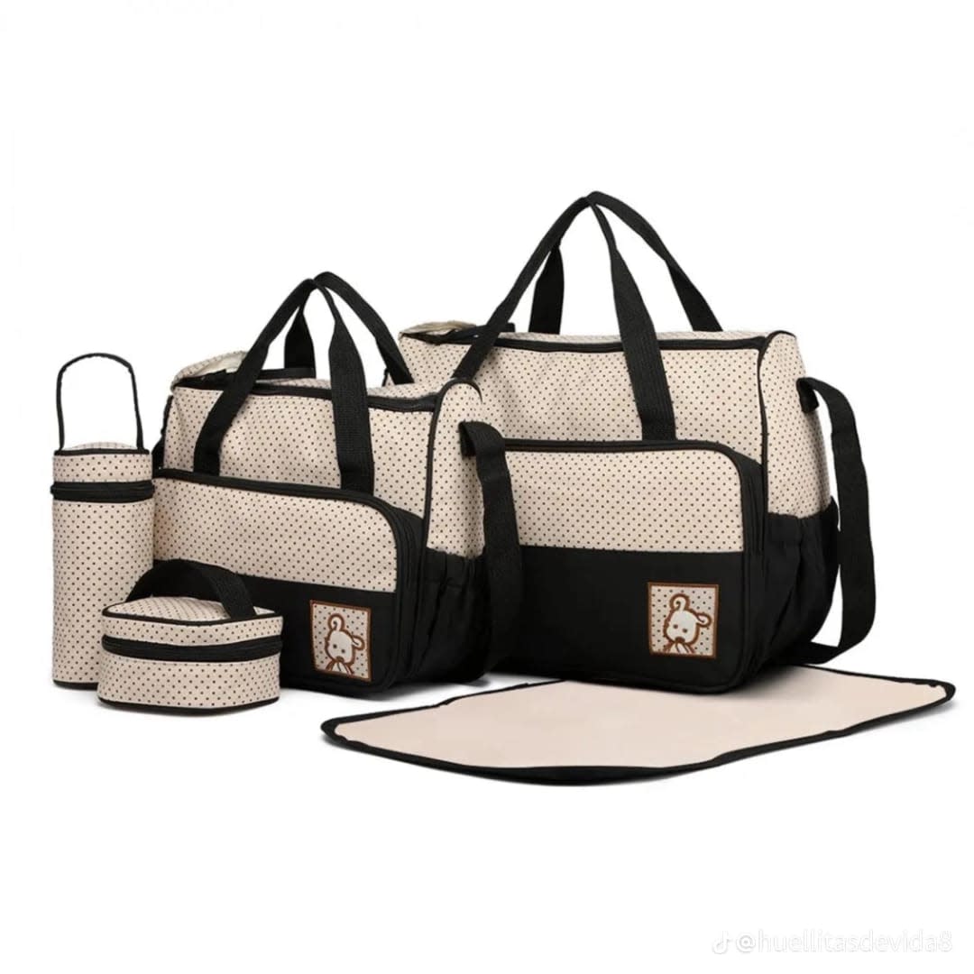 5-Piece Baby Diaper Bag Set | Waterproof Mommy Maternity Travel Organizer