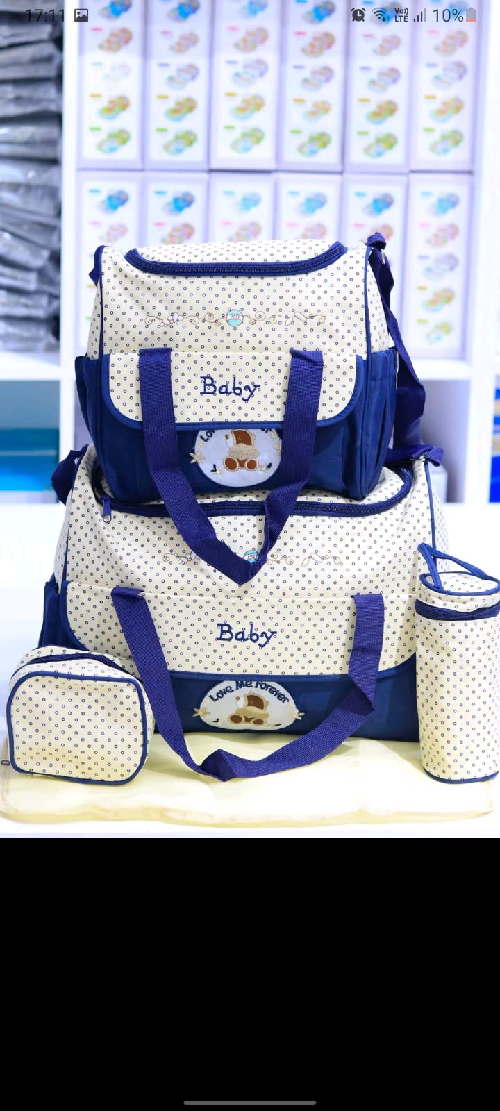 5-Piece Baby Diaper Bag Set | Large Capacity Mommy Maternity Travel Bag