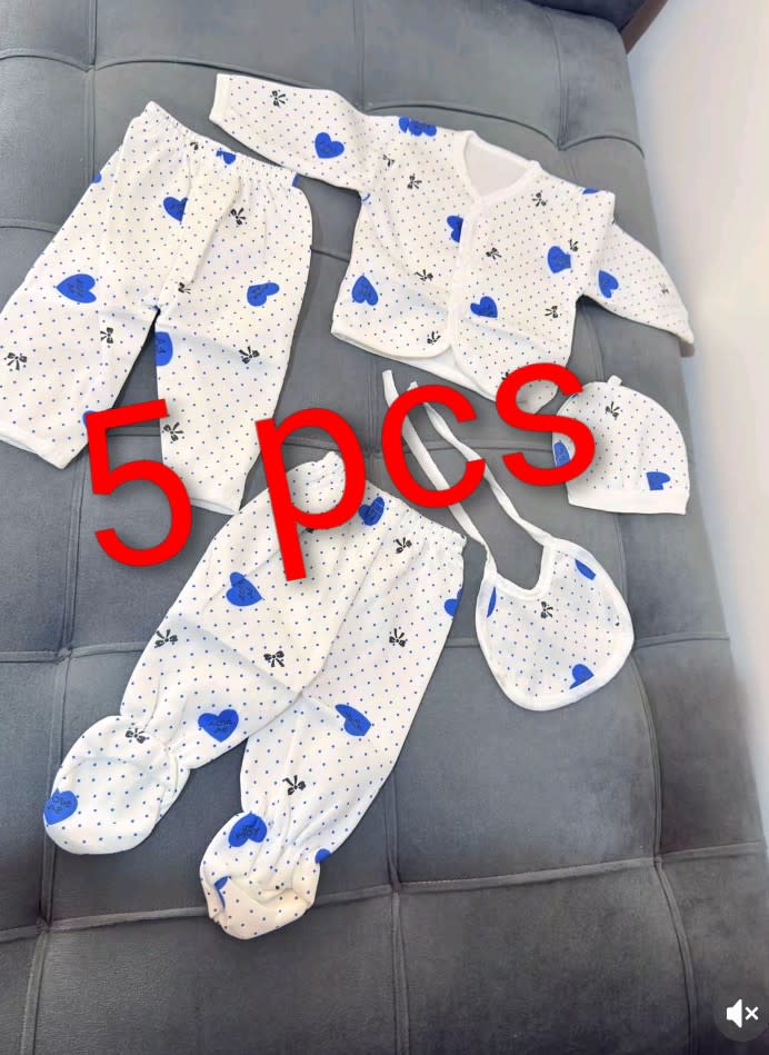 5-Piece Newborn Baby Clothing Set | Soft Cotton Baby Starter Outfit