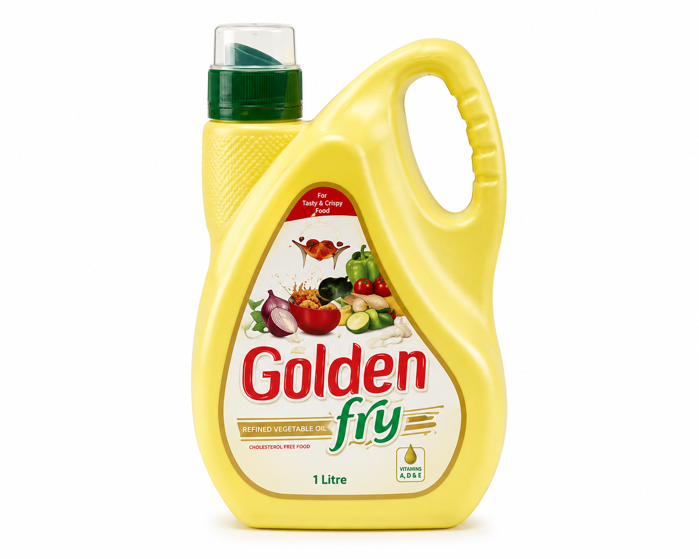 Golden Fry Cooking Oil 1Ltr | Premium Refined Cooking Oil for Healthy Everyday Cooking