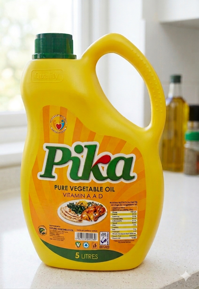Pika Pure Vegetable Oil 5Ltr | Premium Healthy Cooking Oil for Everyday Use