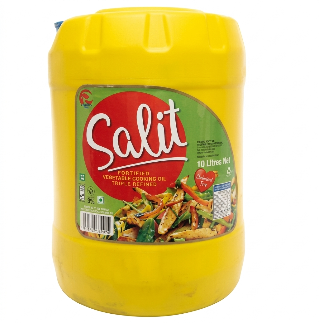 Salit Vegetable Cooking Oil 10Ltr | Premium Healthy Vegetable Oil for Home & Commercial Use