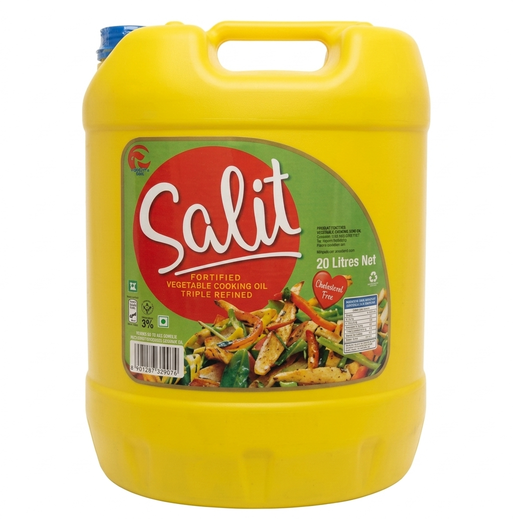 Salit Vegetable Cooking Oil 20Ltr | Premium Healthy Vegetable Oil for Commercial & Bulk Use