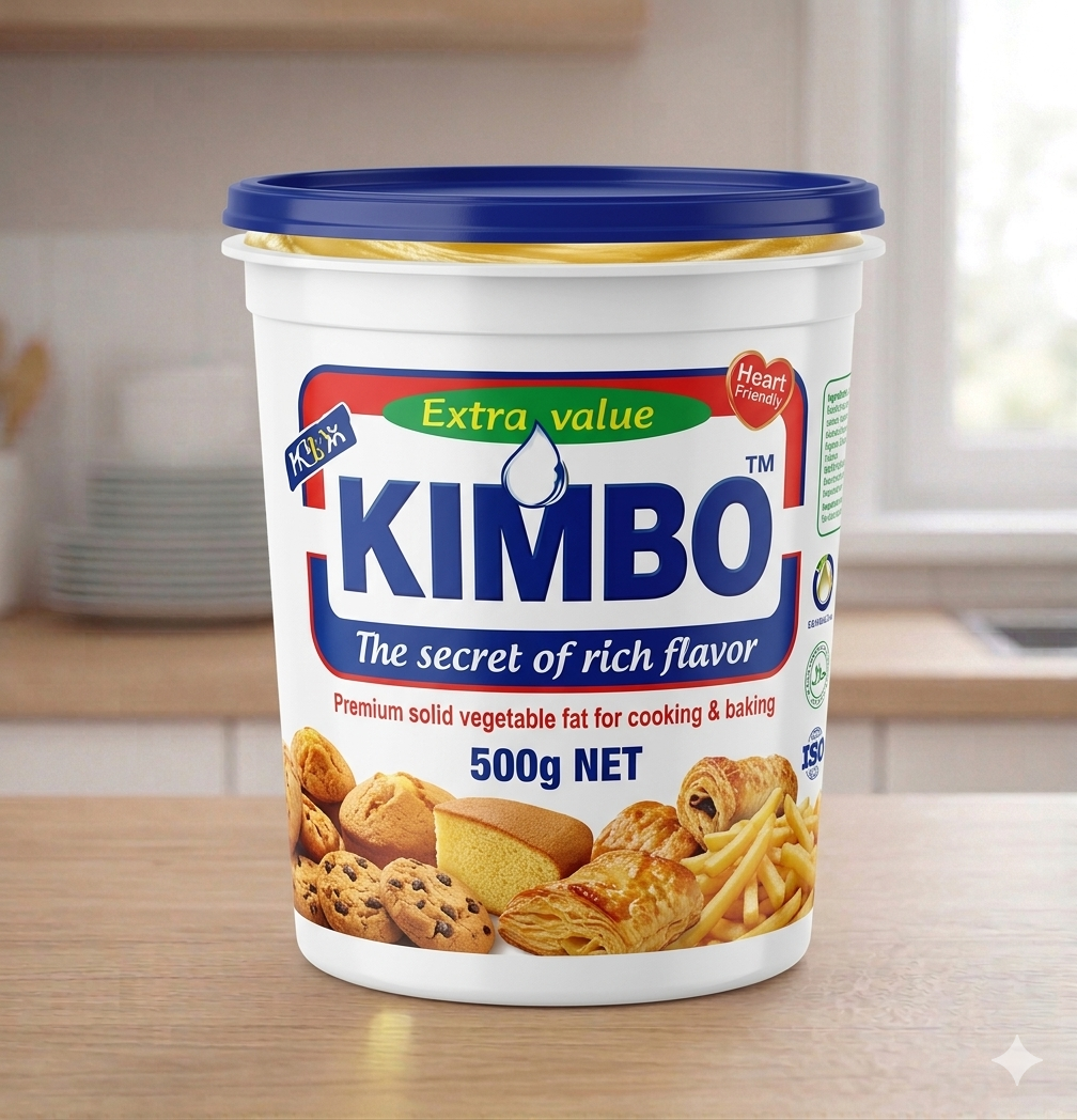 Kimbo Fat 500g | Premium Vegetable Cooking Fat for Baking, Frying & Cooking