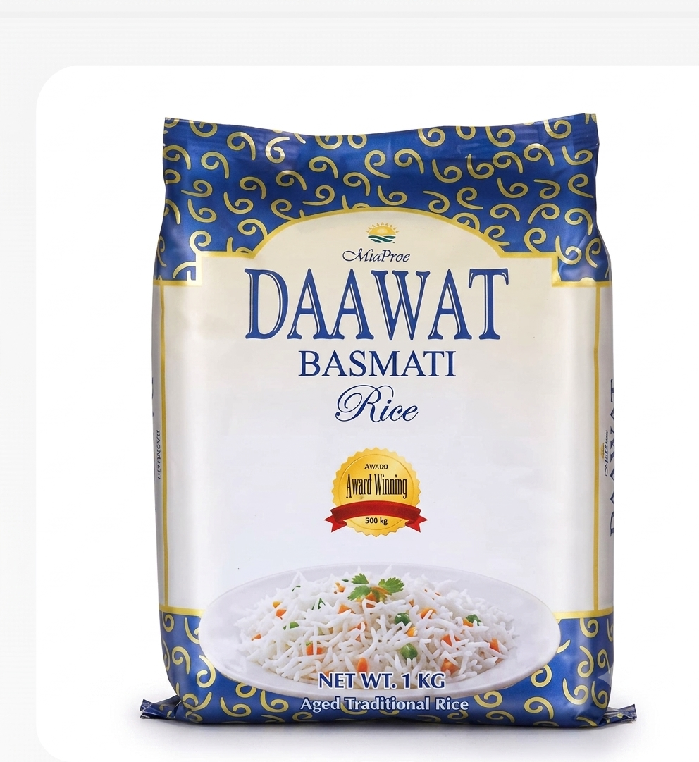Daawat Basmati Rice 1Kg | Premium Long Grain Aromatic Basmati Rice