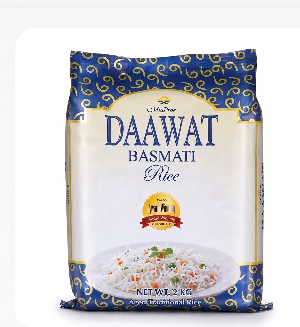 Daawat Basmati Rice 2Kg | Premium Aromatic Long Grain Basmati Rice