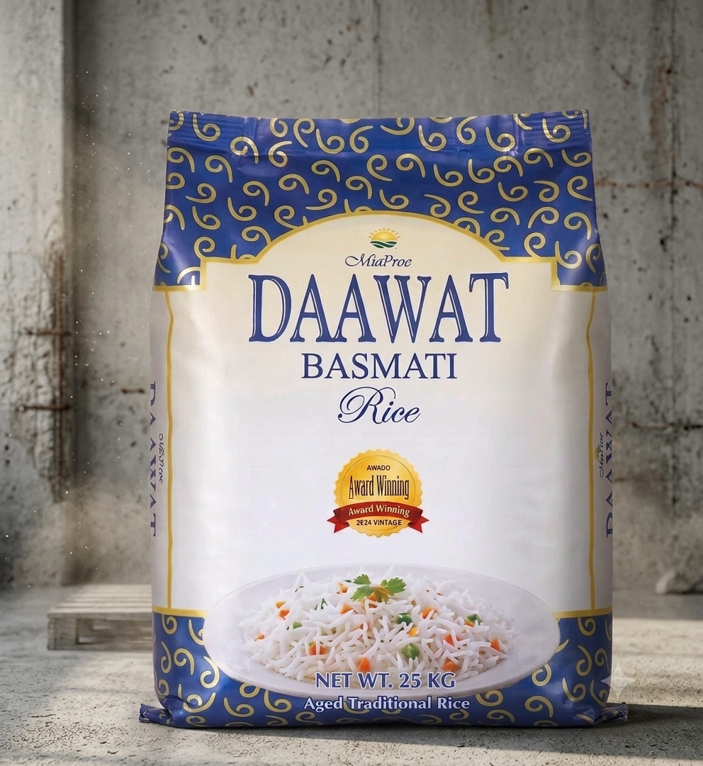 Daawat Basmati Rice 25Kg | Premium Bulk Long Grain Aromatic Rice