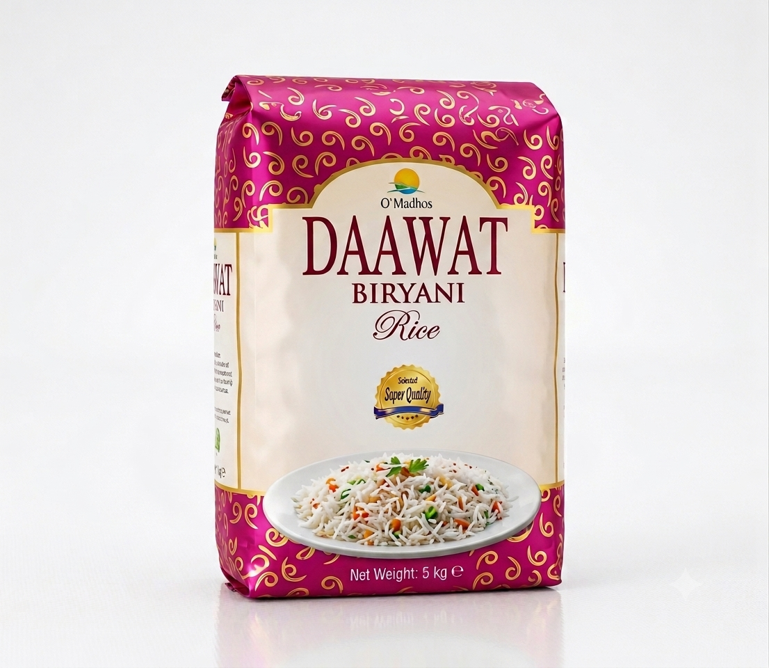 Daawat Biryani Rice 5Kg – Premium Long Grain Basmati Rice in Kenya for Biryani and Pilau