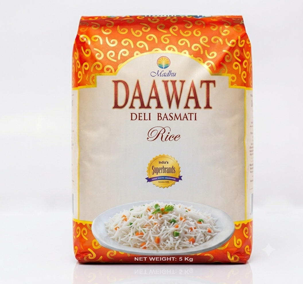 Daawat Deli Basmati Rice 5Kg – Premium Aromatic Long Grain Basmati Rice in Kenya for Biryani, Pilau and Catering