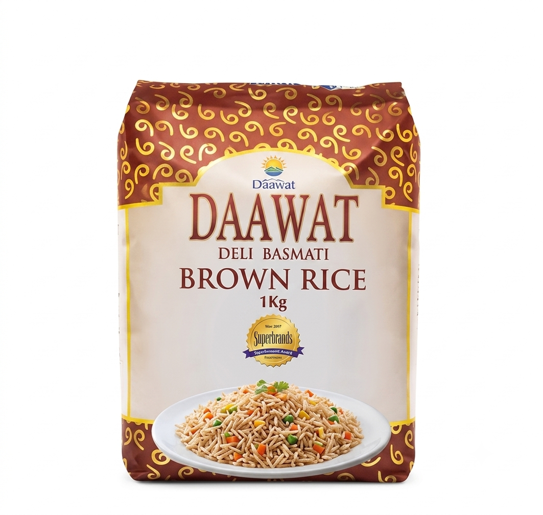 Daawat Brown Rice 1Kg – Healthy Whole Grain Brown Rice in Kenya for Nutritious Meals and Everyday Cooking