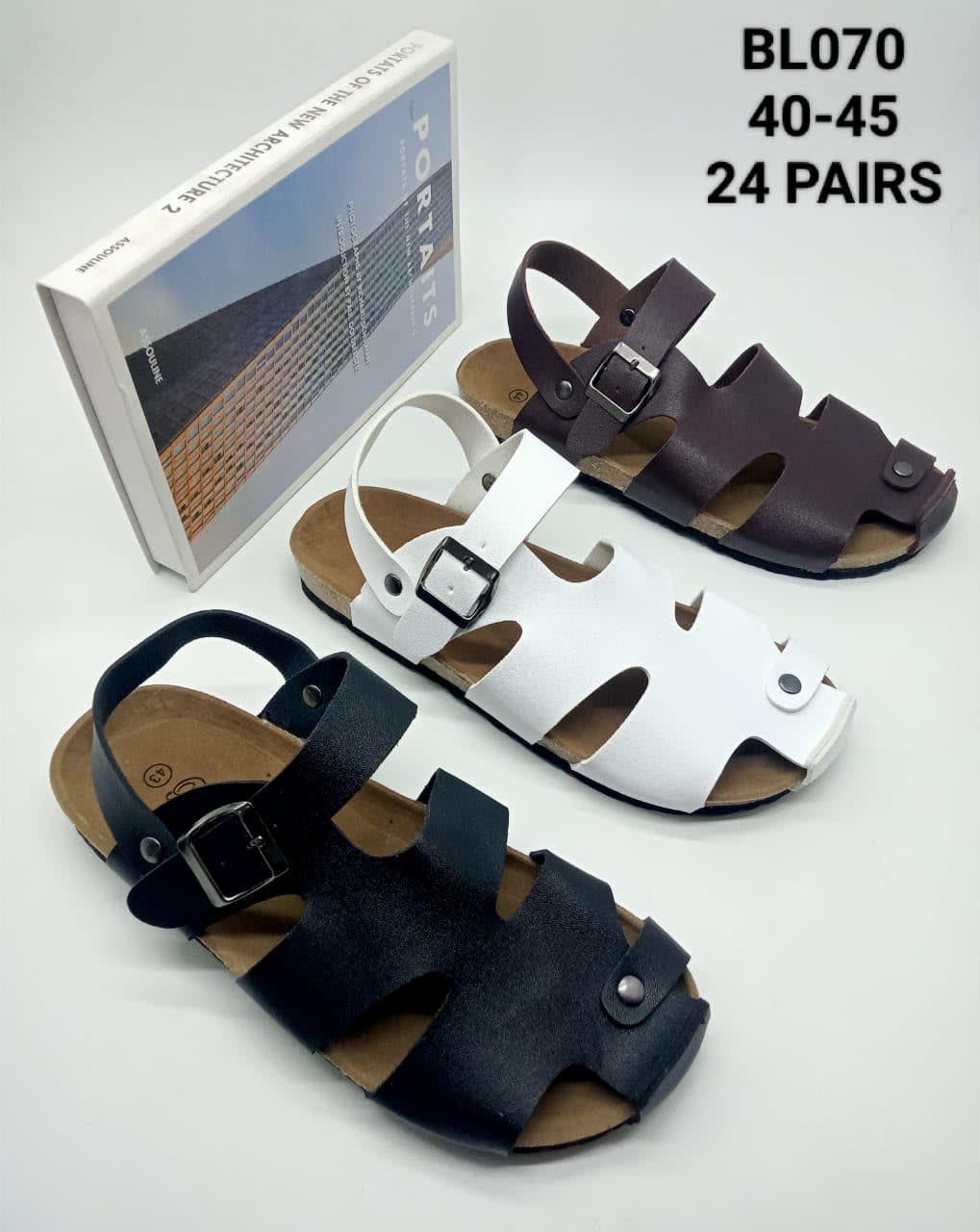 Men's Genuine Leather Fisherman Sandals – Adjustable Ankle Strap Open-Toe Summer Shoes
