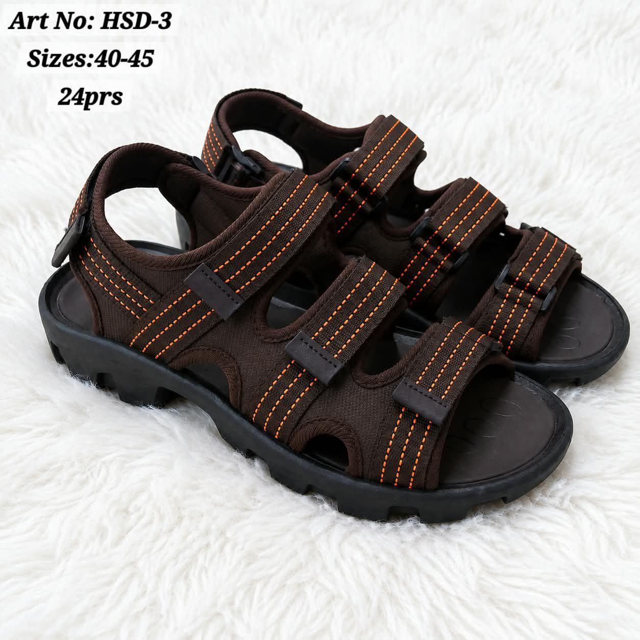 Men's Outdoor Hiking Sandals – Heavy-Duty Triple Strap Sport Trail Sandals (Sizes 40-45)