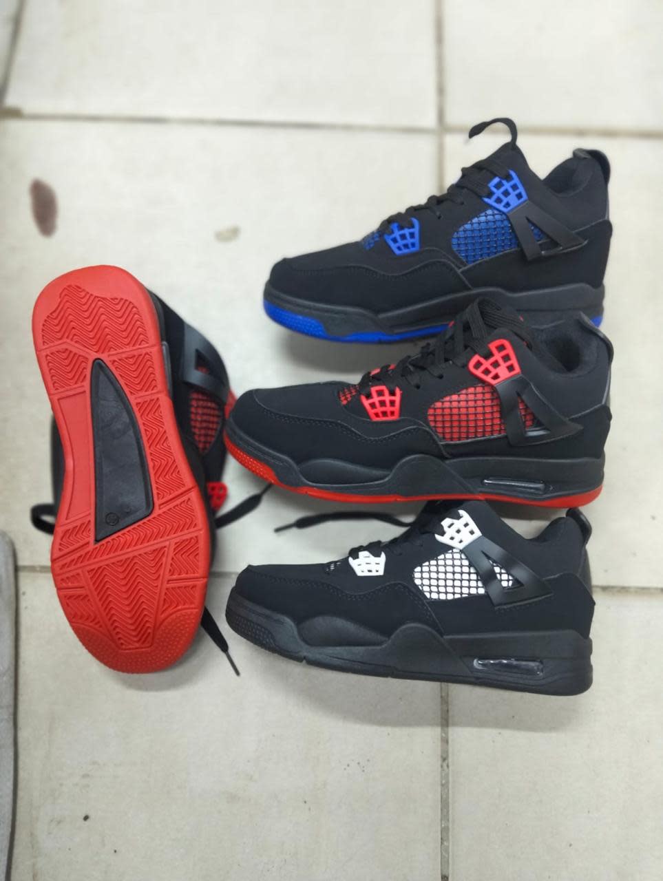 Air Jordan 4 Retro Style Men's Basketball Sneakers – High-Top Cushion Athletic Shoes