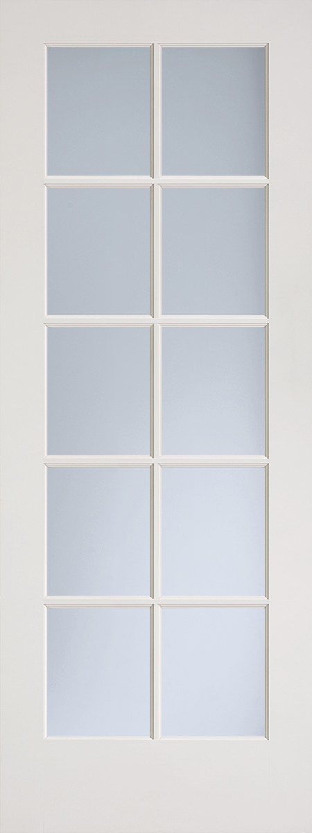 10 Lite Clear Glass interior door
