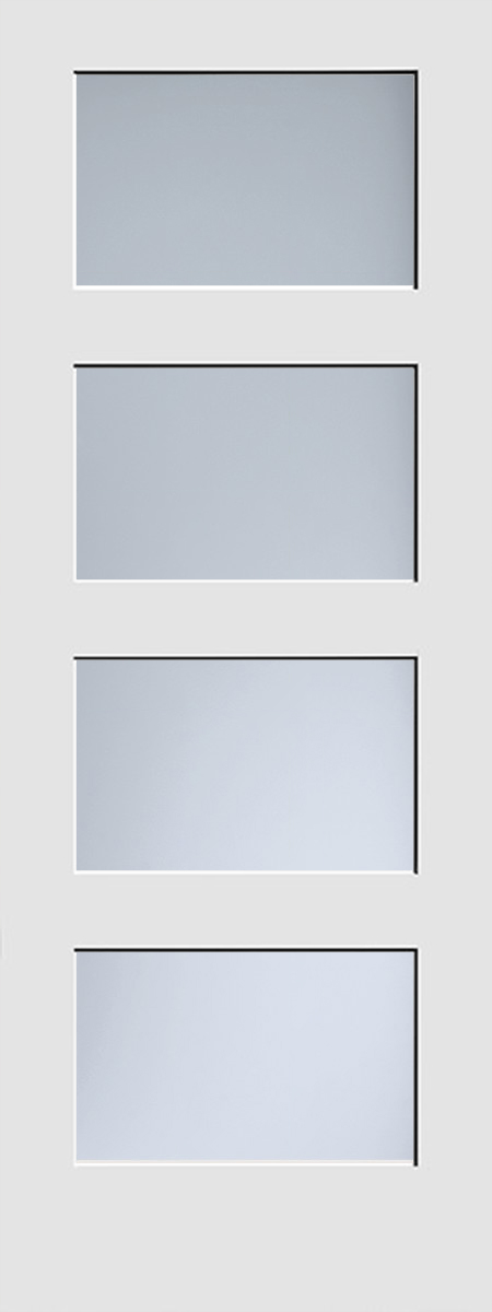 4 Lite Clear Glass interior door