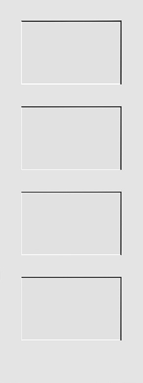 4 Panel Shaker interior door